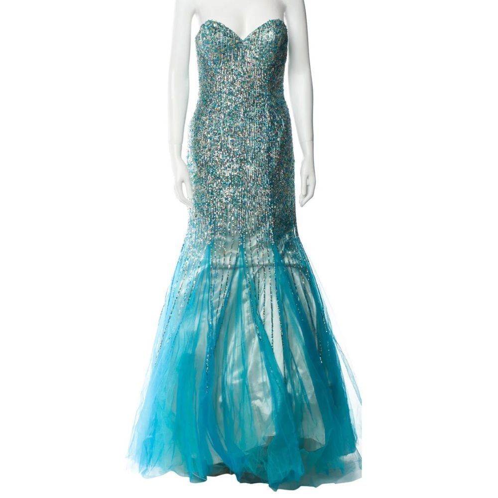 Jovani Strapless Long Dress Size 2‎ Nwot